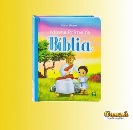 Livro minha primeira Bblia ( coleo Meu livro Fofinho) com pginas cartonada e capa almofada,cada