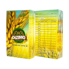  Envelope de dzimo trigo cdigo 03 ,com meses do ano, com 100 ps