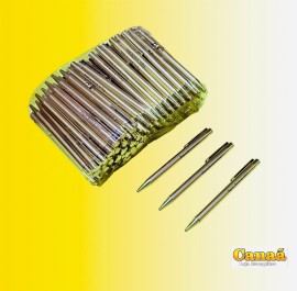 Pacote caneta social pai com 100 unidades ( dourada )  