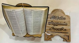 Porta Bíblia madeira Bíblia sagrada,cada