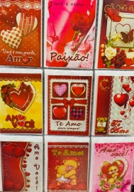 Cartão amor, com 54 pçs